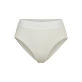 COTTON RIB BRIEF | BONE (BRIEFS, PANTIES) LAYS FLAT ON A WHITE BACKGROUND | FLT