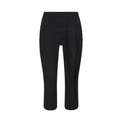 CUPRO JERSEY WRAP CAPRI | OBSIDIAN FLAT ON A WHITE BACKGROUND | FLT