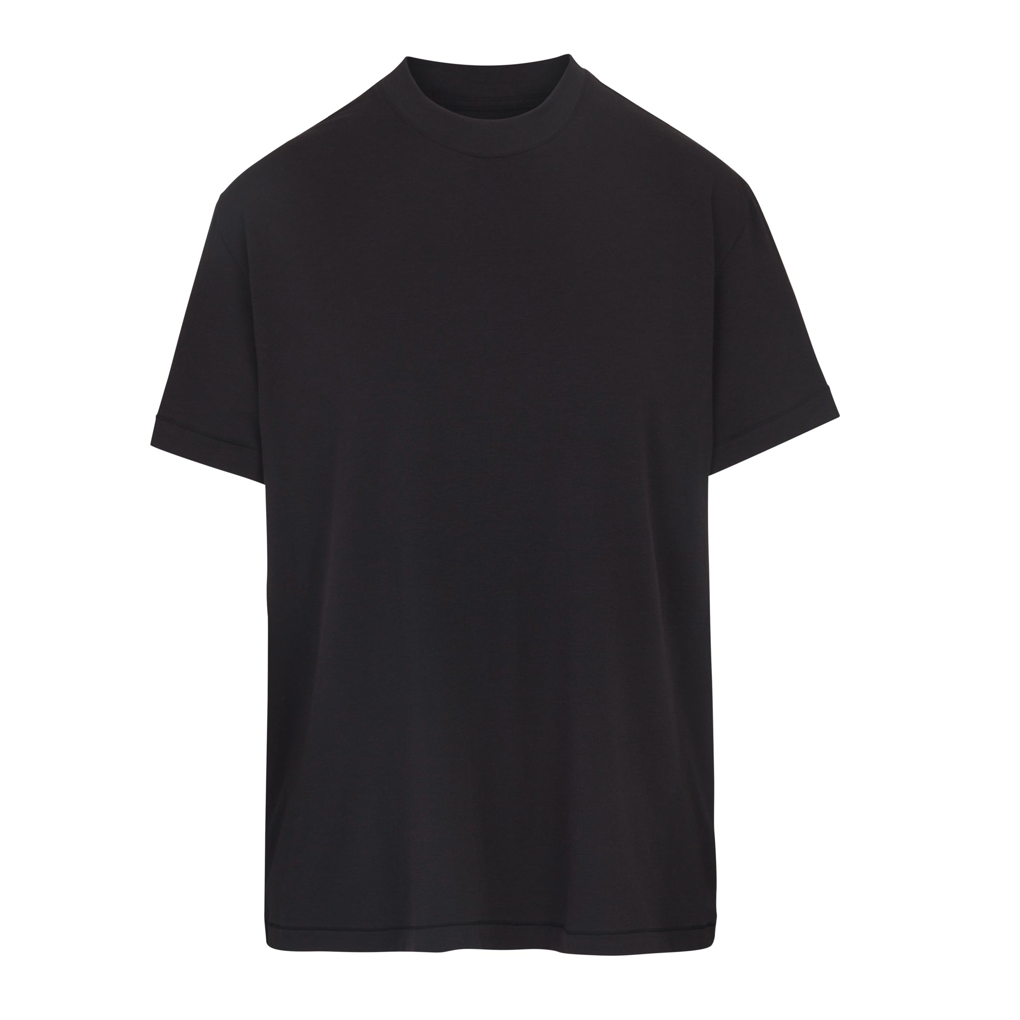 BOYFRIEND T-SHIRT | ONYX (T-SHIRTS, TOPS) LAYS FLAT ON A WHITE BACKGROUND | FLT
