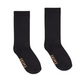EVERYDAY CREW SOCK | ONYX (CREW SOCKS) LAYS FLAT ON A WHITE BACKGROUND | FLT