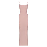 SOFT LOUNGE LONG SLIP DRESS | MORGANITE FLAT ON A WHITE BACKGROUND | FLT