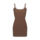 FITS EVERYBODY SLIP DRESS | JASPER LAYS FLAT ON A WHITE BACKGROUND | FLT