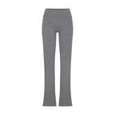 COTTON JERSEY FOLDOVER PANT | DARK HEATHER GREY FLAT ON A WHITE BACKGROUND | FLT