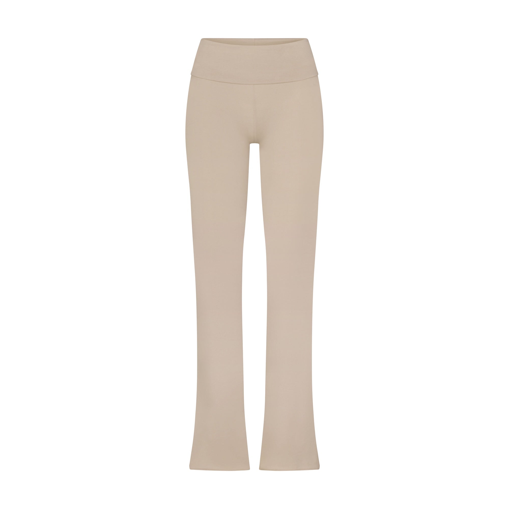 COTTON JERSEY FOLDOVER PANT | STONE FLAT ON A WHITE BACKGROUND | FLT