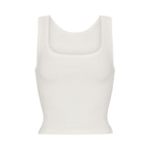 COTTON RIB TANK | MARBLE (TANKS, TOPS) LAYS FLAT ON A WHITE BACKGROUND | FLT