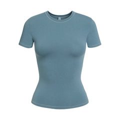 COTTON JERSEY T-SHIRT | KYANITE FLAT ON A WHITE BACKGROUND | FLT