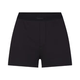 COTTON RIB LOOSE BOXER | SOOT FLAT ON A WHITE BACKGROUND | FLT