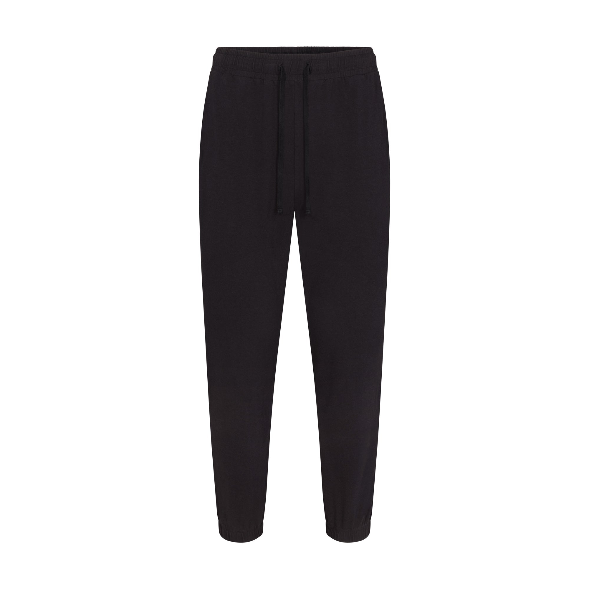 JERSEY LOUNGE MENS JOGGER | OBSIDIAN (MENS JOGGERS, MENS BOTTOMS) LAYS FLAT ON A WHITE BACKGROUND | FLT