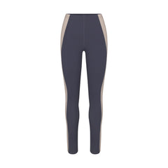 NikeSKIMS MATTE AND SHINE 26" LEGGING | DEEP ROYAL/STONE FLAT ON A WHITE BACKGROUND | FLT
