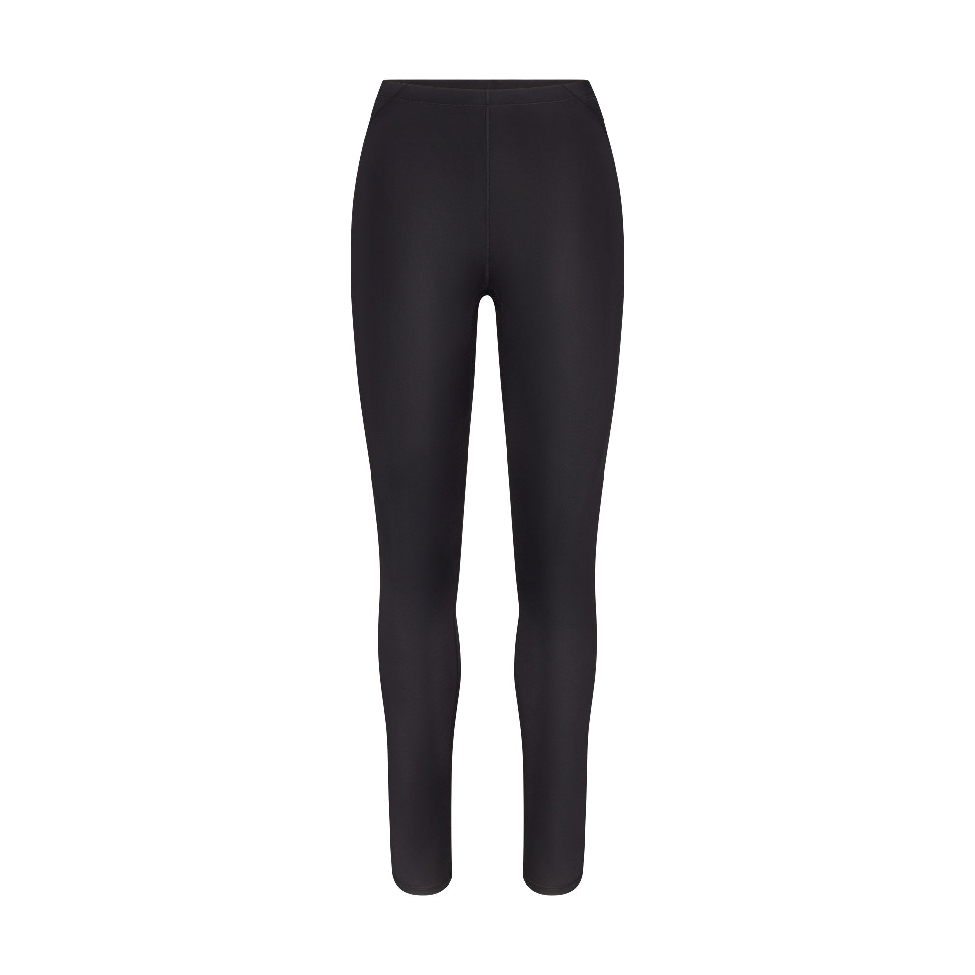 NikeSKIMS SHINE DRAWCORD 26" LEGGING | OBSIDIAN FLAT ON A WHITE BACKGROUND | FLT