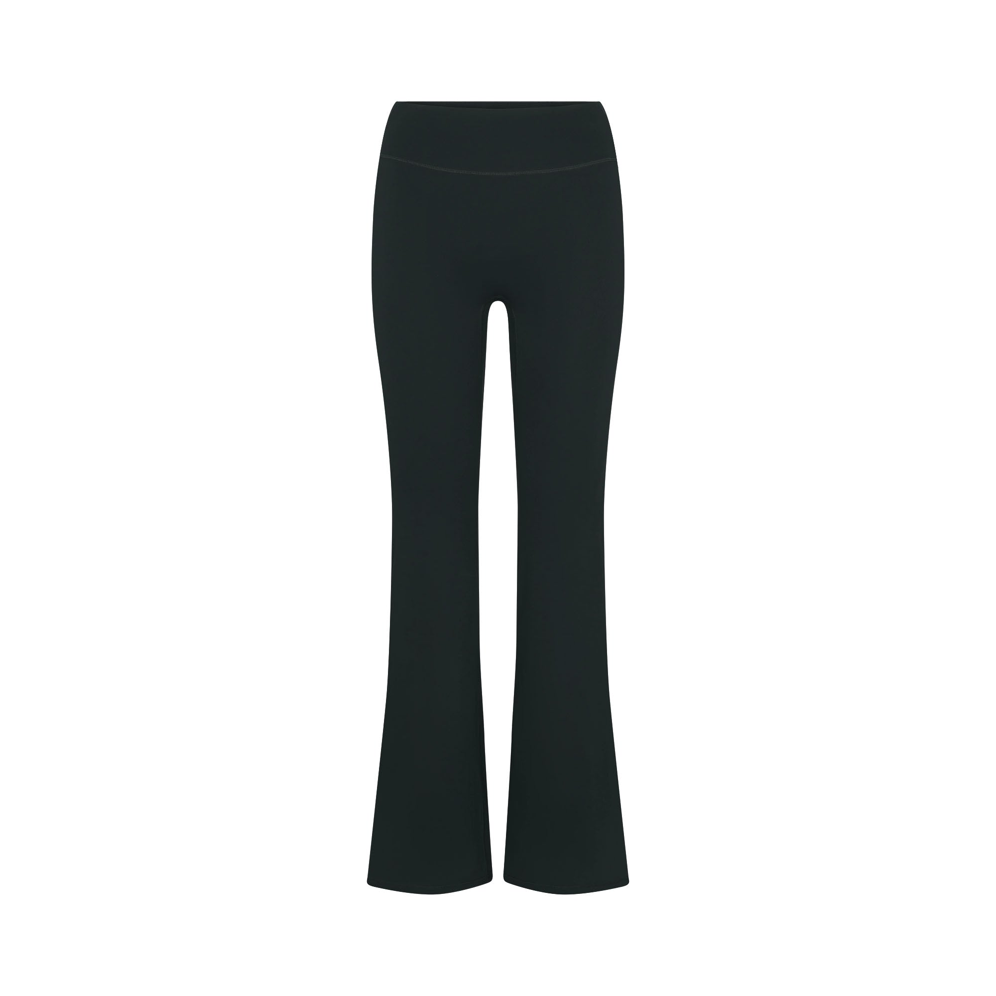 NikeSKIMS MATTE SLIM FLARE LEGGING | DARK TEAL FLAT ON A WHITE BACKGROUND | FLT