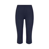 NikeSKIMS SHINE DRAWCORD CROP 17" LEGGING | NAVY FLAT ON A WHITE BACKGROUND | FLT