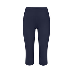 NikeSKIMS SHINE DRAWCORD CROP 17" LEGGING | NAVY FLAT ON A WHITE BACKGROUND | FLT