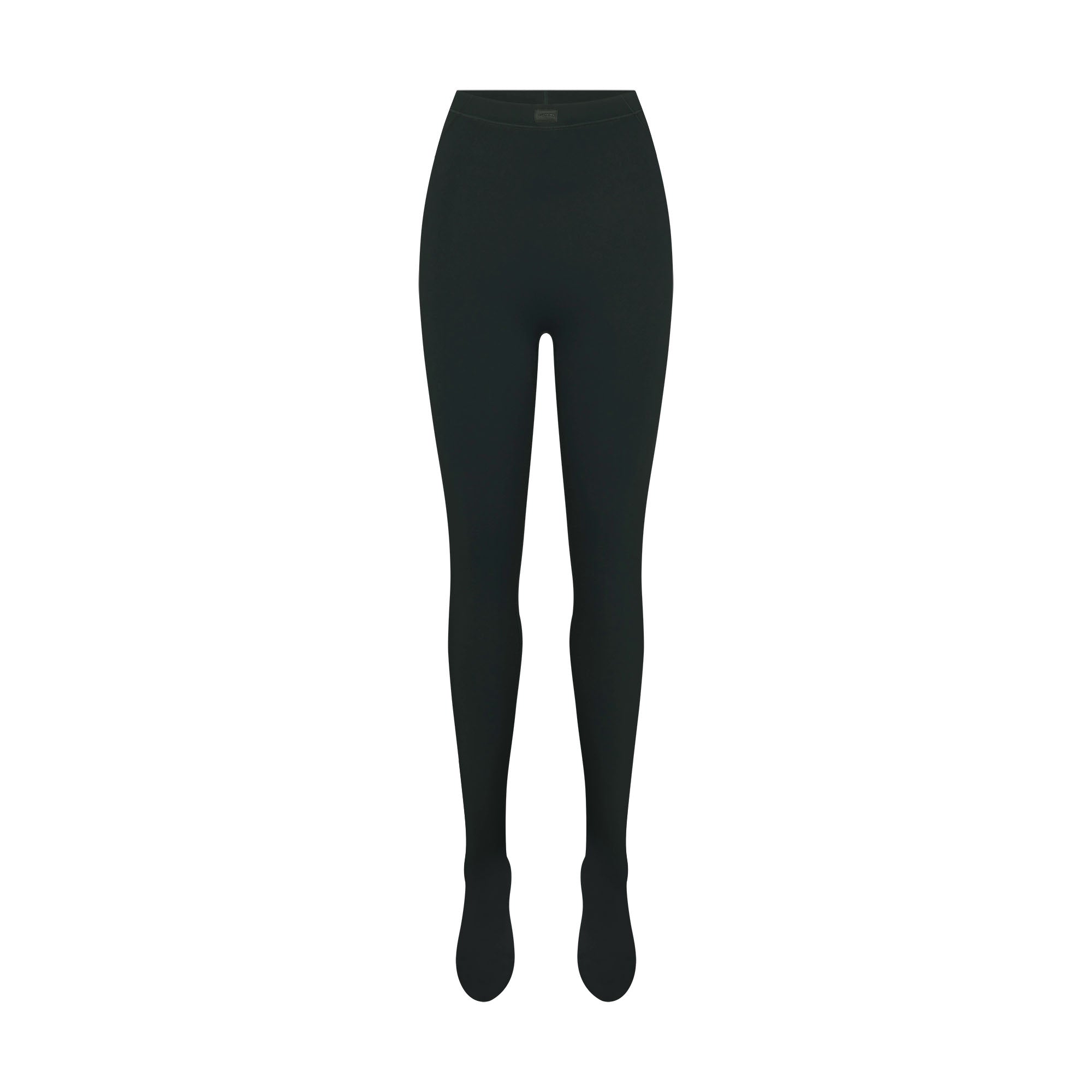 NikeSKIMS MATTE FOOTSIE GRIP LEGGING | DARK TEAL FLAT ON A WHITE BACKGROUND | FLT