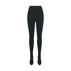 NikeSKIMS MATTE FOOTSIE GRIP LEGGING | DARK TEAL FLAT ON A WHITE BACKGROUND | FLT