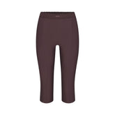 SKIMS BODY HIGH-WAISTED CAPRI | RAISIN FLAT ON A WHITE BACKGROUND | FLT