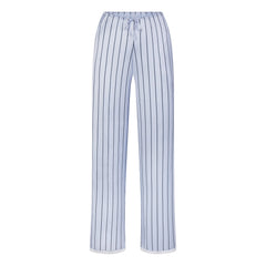 WOVEN SHINE LACE PANT | PERIWINKLE WIDE STRIPE FLAT ON A WHITE BACKGROUND | FLT