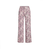 SKIMS SLEEP STRAIGHT LEG PANT | BLOOM MINI MULTI ANIMAL FLAT ON A WHITE BACKGROUND | FLT