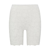 LACE SHAPEWEAR SHORT | IVORY FLAT ON A WHITE BACKGROUND | FLT