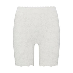 LACE SHAPEWEAR SHORT | IVORY FLAT ON A WHITE BACKGROUND | FLT