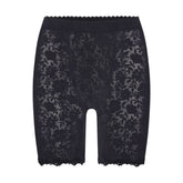 LACE SHAPEWEAR SHORT | ONYX FLAT ON A WHITE BACKGROUND | FLT