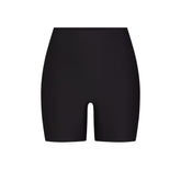 SKIMS BODY CORE SCULPT SHORTIE | ONYX FLAT ON A WHITE BACKGROUND | FLT