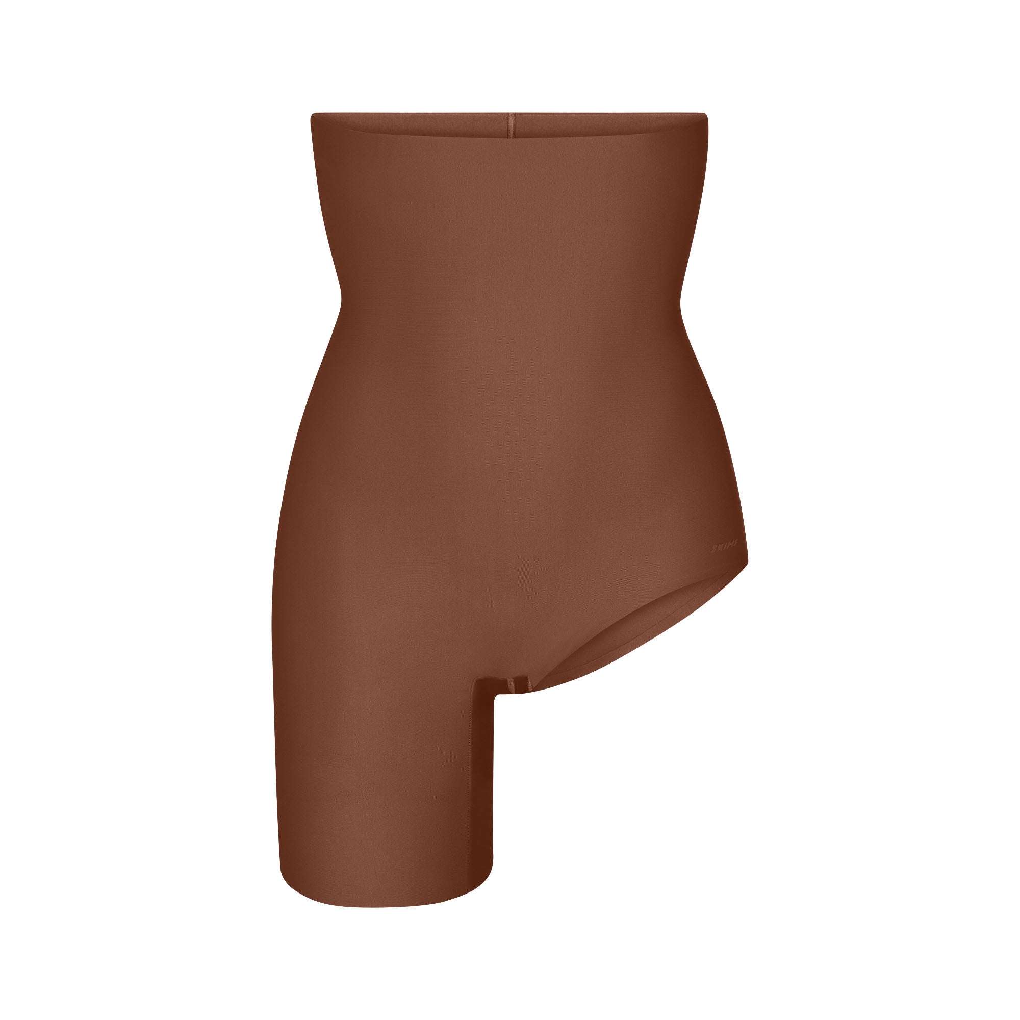 SKIMS BODY LEFT LEG SOLUTION SHORT | JASPER FLAT ON A WHITE BACKGROUND | FLT