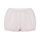 VOILE SLEEP BLOOMER SHORT | LIGHT LILAC FLAT ON A WHITE BACKGROUND | FLT