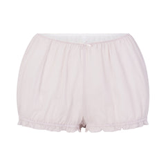 VOILE SLEEP BLOOMER SHORT | LIGHT LILAC FLAT ON A WHITE BACKGROUND | FLT