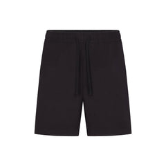 JERSEY LOUNGE MENS RELAXED SHORT | OBSIDIAN (MENS SHORTS, MENS BOTTOMS) LAYS FLAT ON A WHITE BACKGROUND | FLT