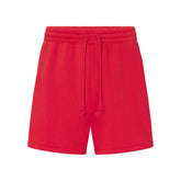FLEECE LOUNGE MENS RELAXED SHORT | WASHED RED FLAT ON A WHITE BACKGROUND | FLT