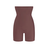 COOL SHAPEWEAR HIGH-WAISTED SHORT | COCOA FLAT ON A WHITE BACKGROUND | FLT