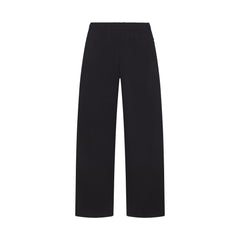 NikeSKIMS MATTE TRICOT SIDE SNAPS PANT | OBSIDIAN FLAT ON A WHITE BACKGROUND | FLT