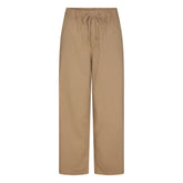WOVEN COTTON OVERSIZED STRAIGHT LEG PANT | DESERT FLAT ON A WHITE BACKGROUND | FLT