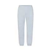 DRAPEY FRENCH TERRY CROPPED JOGGER | POWDER BLUE FLAT ON A WHITE BACKGROUND | FLT