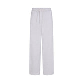 COTTON FLEECE CLASSIC STRAIGHT LEG PANT | LHG ARCHED SKIMS PLAID & LAYS FLAT ON A WHITE BACKGROUND | FLT