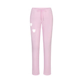 WORN IN JERSEY HEART STRAIGHT LEG PANT | BABY PINK FLAT ON A WHITE BACKGROUND | FLT