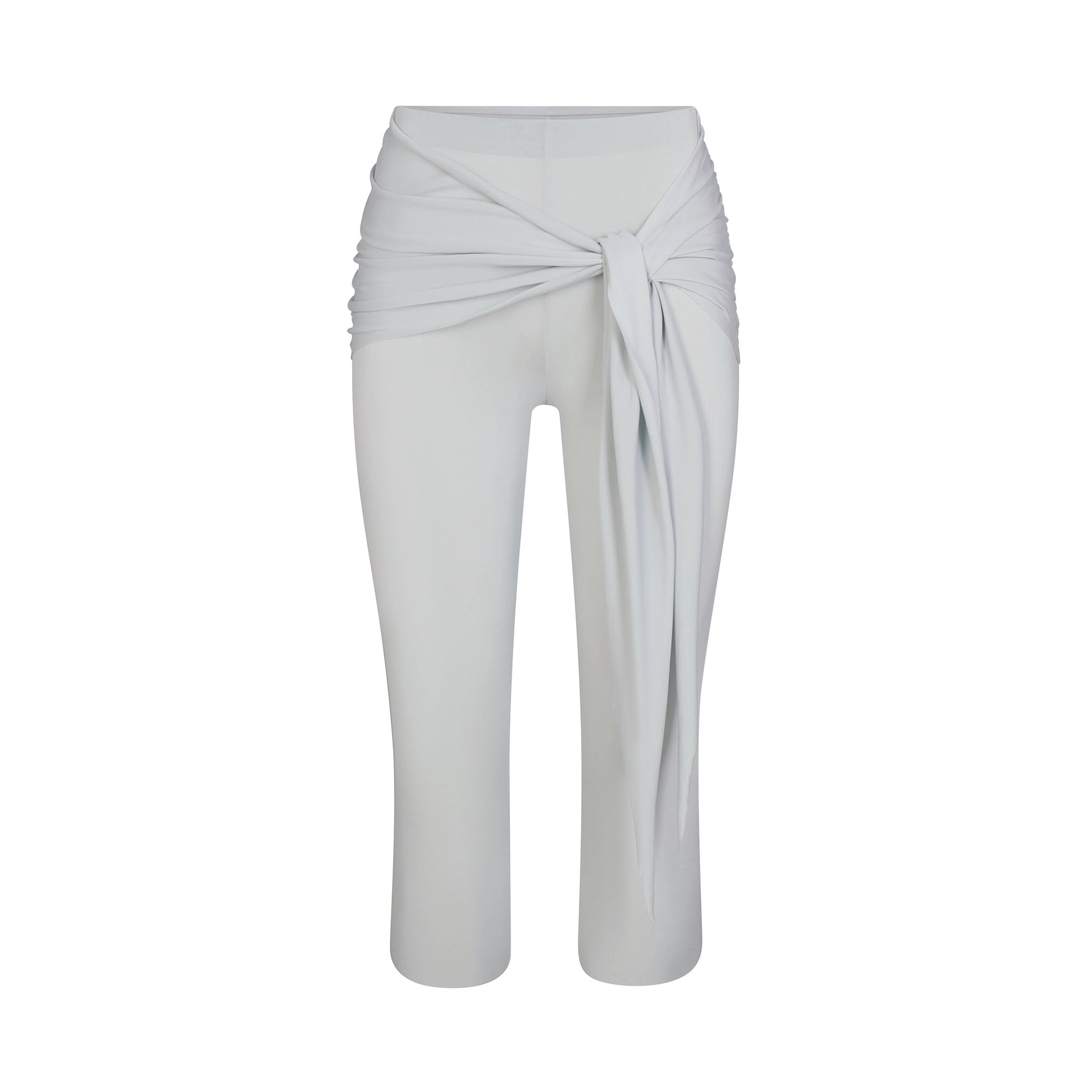 CUPRO JERSEY WRAP CAPRI | PEARL FLAT ON A WHITE BACKGROUND | FLT