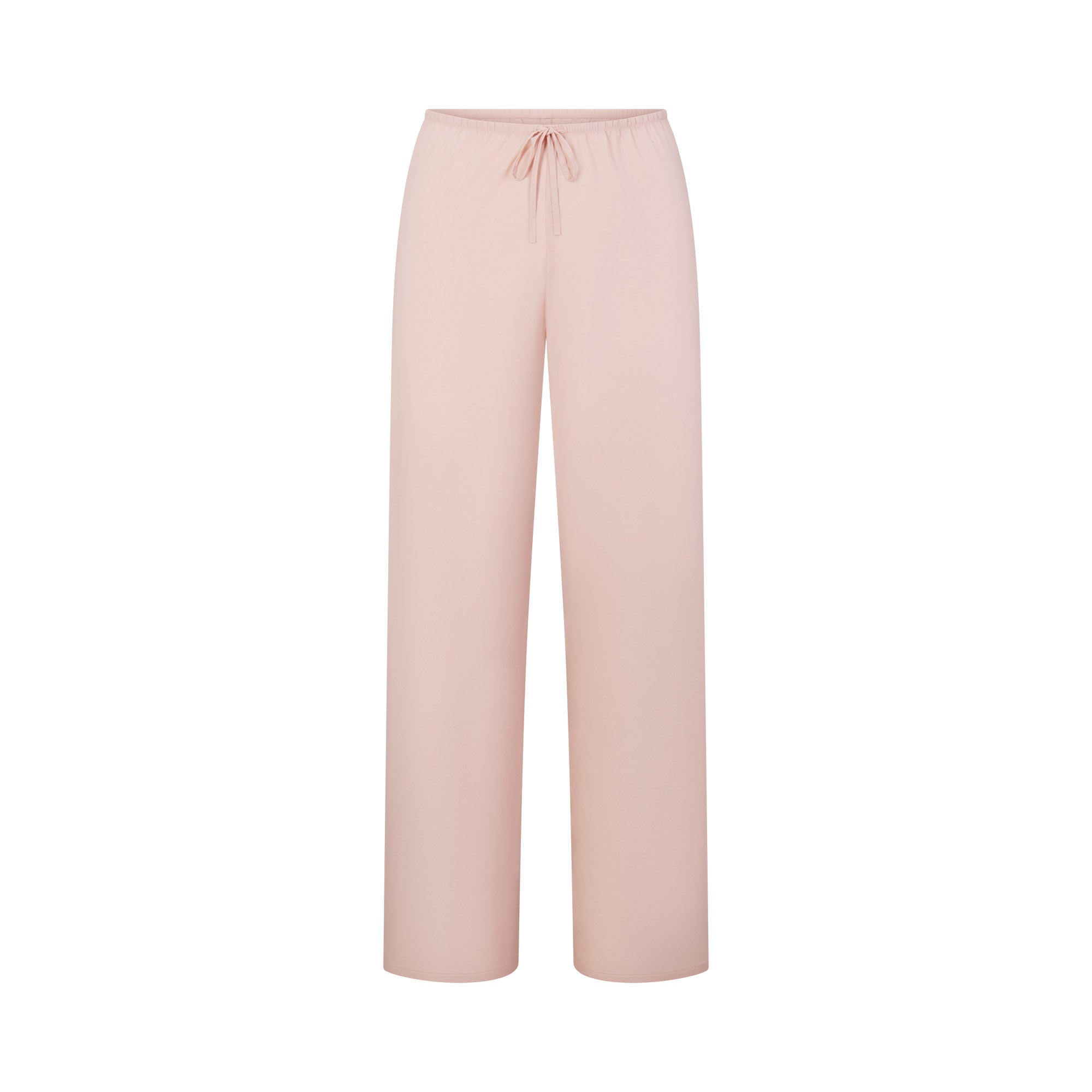 COTTON POPLIN PANT | DUSTY PINK FLAT ON A WHITE BACKGROUND | FLT