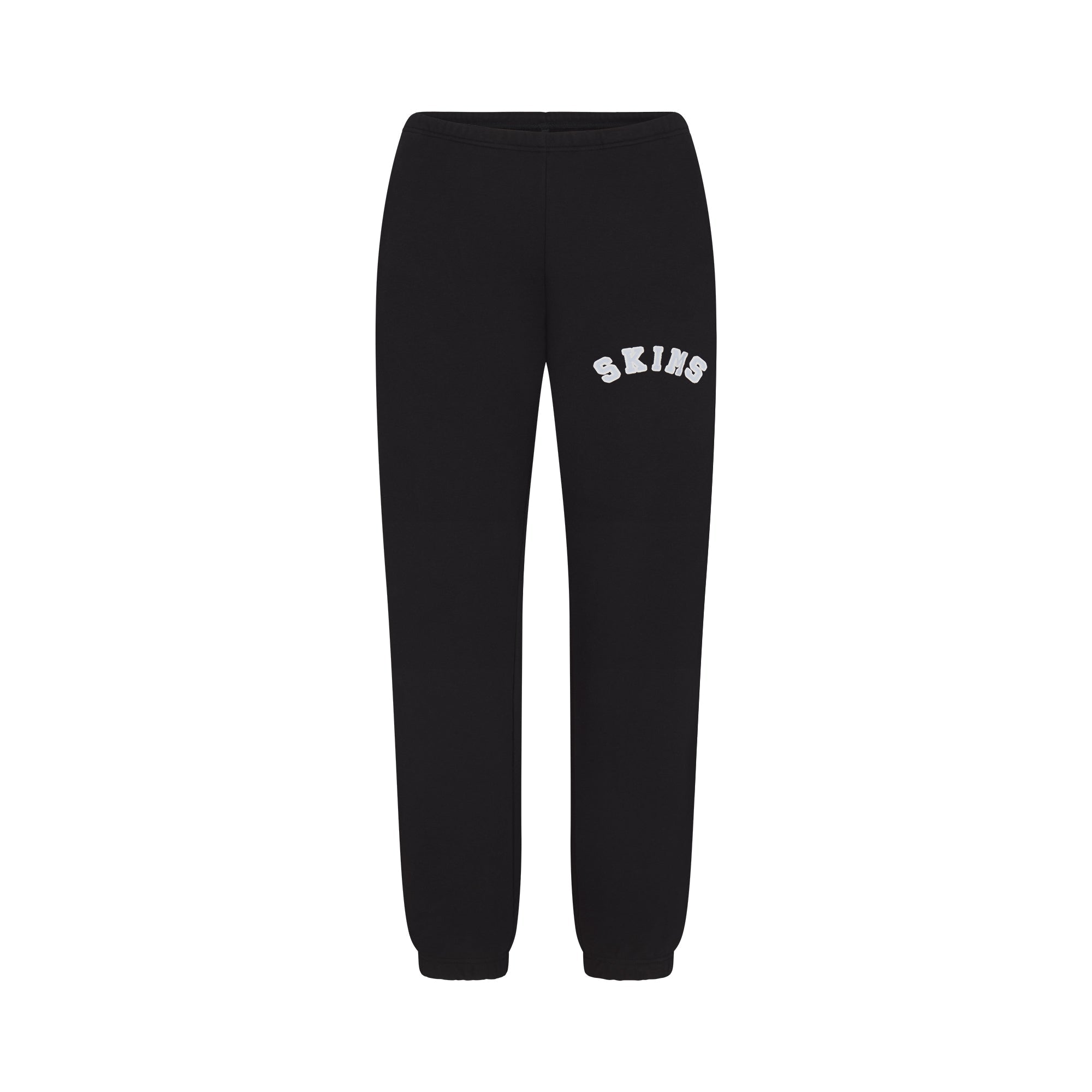 COTTON FLEECE CLASSIC JOGGER | ONYX SNOW ARCHED SKIMS LOGO & LAYS FLAT ON A WHITE BACKGROUND | FLT
