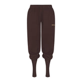 COTTON FLEECE JOGGER WITH RIB GAITERS | ESPRESSO FLAT ON A WHITE BACKGROUND | FLT