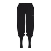 COTTON FLEECE JOGGER WITH RIB GAITERS | ONYX FLAT ON A WHITE BACKGROUND | FLT