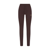 COTTON FLEECE LEGGING | ESPRESSO FLAT ON A WHITE BACKGROUND | FLT