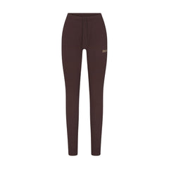 COTTON FLEECE LEGGING | ESPRESSO FLAT ON A WHITE BACKGROUND | FLT