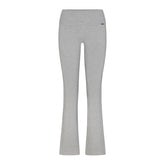 ESSENTIAL SWEATERS FOLDOVER PANT | MID HEATHER GREY FLAT ON A WHITE BACKGROUND | FLT