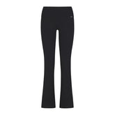 ESSENTIAL SWEATERS FOLDOVER PANT | ONYX FLAT ON A WHITE BACKGROUND | FLT