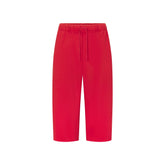 FLEECE LOUNGE MENS RELAXED LONG SHORT | WASHED RED FLAT ON A WHITE BACKGROUND | FLT