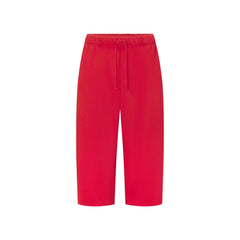 FLEECE LOUNGE MENS RELAXED LONG SHORT | WASHED RED FLAT ON A WHITE BACKGROUND | FLT