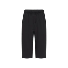FLEECE LOUNGE MENS RELAXED LONG SHORT | WASHED ONYX FLAT ON A WHITE BACKGROUND | FLT