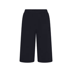 COTTON FLEECE LONG SHORT | NAVY & LAYS FLAT ON A WHITE BACKGROUND | FLT